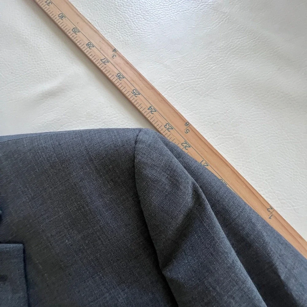 Lauren Ralph Lauren Blazer Mens 48R Charcoal Gray Wool Blend Sport Coat Jacket